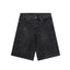 Chrome Hearts Black Heavy Wash & Paint Splatter Denim Shorts