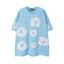 Denim Tears Light Blue All‑Over Cotton Wreath Print T‑Shirt