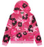 Denim Tears Hot Pink Camo Black Floral All Over Print Zip Up Hoodie