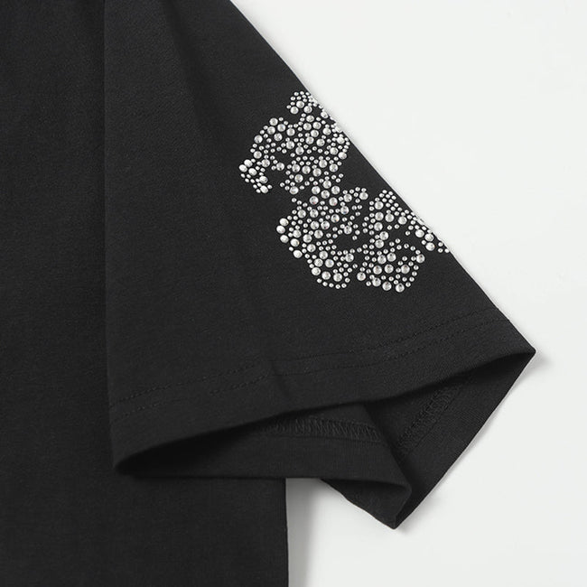 Denim Tears Black Grey Floral Ring Print Crew Neck T-Shirt & Drawstring Shorts Main Image