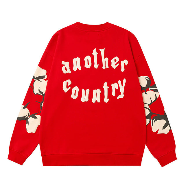 Denim Tears Red Crewneck Sweatshirt Hover Image