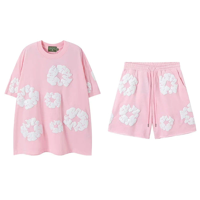 Denim Tears Pink Cotton Wreath Matching Set Hover Image