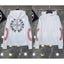 Chrome Hearts Red Scroll & Cross Hoodie (White)