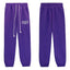Denim Tears Violet Small Embroidery Drawstring Jogger Sweatpants