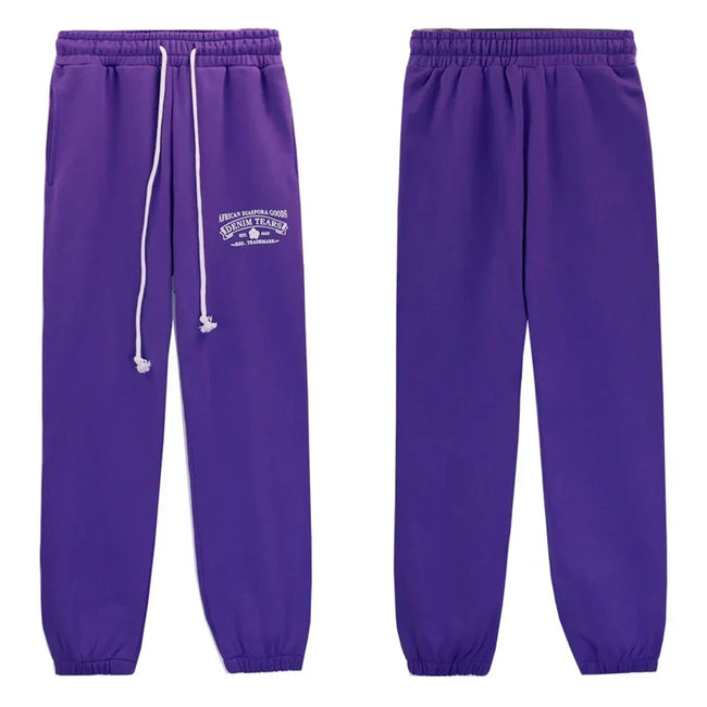 Denim Tears Violet Small Embroidery Drawstring Jogger Sweatpants Hover Image