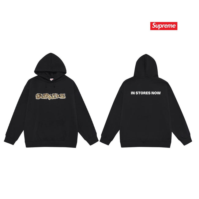 Supreme “In Stores Now” Hoodie – Black Hover Image