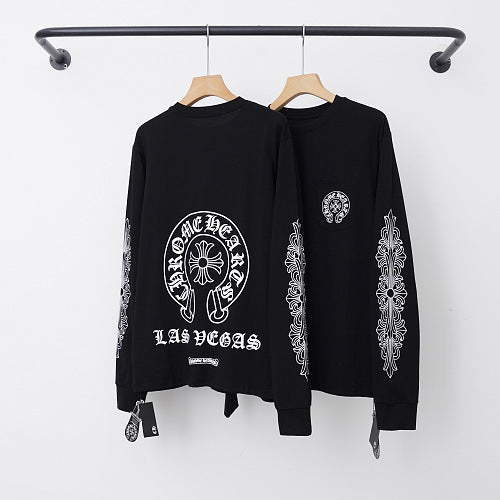 Chrome Hearts "LAS VEGAS" Horseshoe & Cross Long Sleeve (Black) Hover Image