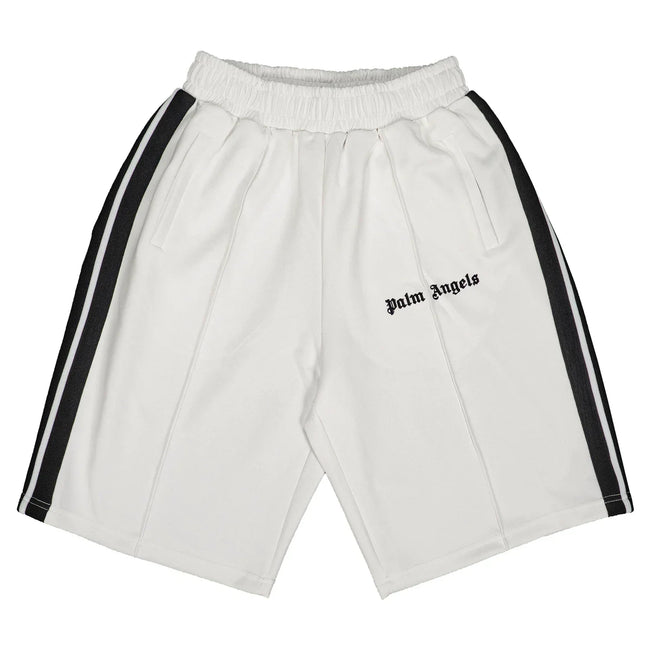 Palm Angels Classic Track Shorts - White/Black Hover Image
