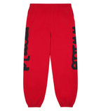 Sp5der Beluga Red Sweatpants