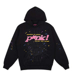 Sp5der P*nk Hoodie Black
