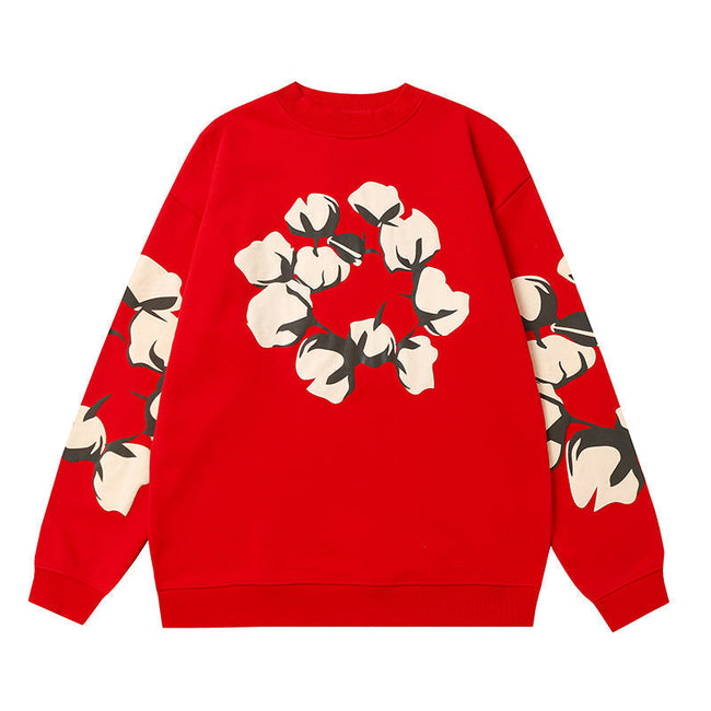 Denim Tears Red Crewneck Sweatshirt Main Image