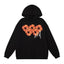 Denim Tears Orange Cotton Wreath Black Pullover Hoodie